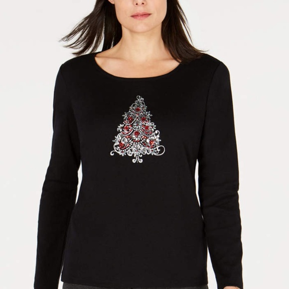 macys womens christmas tops